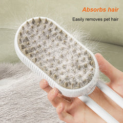 3 in1 Pet Combs Rechargeable Steam Cat Grooming Brush Steamy To Remove Loose Hair Electric Self Cleaning Spray Dog Brush Massage