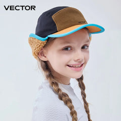 VECTOR Eskimo Children's Lamb Fleece Ear Protection Hat Is Cold Resistant Warm Soft and Skin Friendly with A Three-dimensional