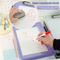 Double Layer With Side Opening Secure Clasps Holds 300+ Sheets With Pen Case Nursing Clipboard Folder Case Office Clipboard