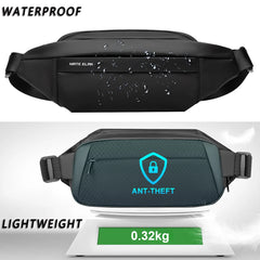 Waterproof Chest Bag, Solid Men's Crossbody Bag, Daily Phone Shoulder Bag, Travel Sports Sling Bag, Trend Men Fanny Pack