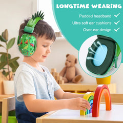 Kid's Unicorn Dinosaur Noise Reducing Headphones Children's Girls' Adolescent Foldable Adjustable Earmuffs Suitable for School