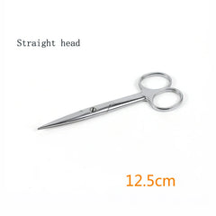 Stainless steel medical scissors Surgical instruments elbow pointed large eye nurse suture removal scissors