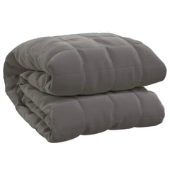 22 lb Gray Weighted Blanket 53.9x78.7 inches - Soft Fabric for Relaxation and Stress Relief