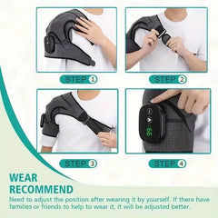 Heated Shoulder Wrap, Shoulder Heating Pads Massager, Electric Cordless Vibration Massage,Comfort Heated Shoulder Braces