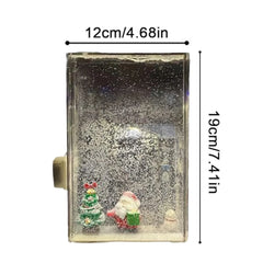 Handmade Snow Scene Night Light Desk Light Christmas Crafts Snowy Night Lamp Decor Arts And Crafts Night Street Lamps for Girls