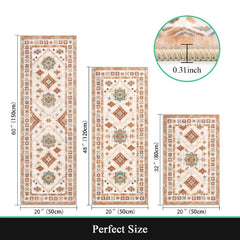 Kitchen rug set 3 pieces, washable kitchen mat, for thick floor kitchen floor mat, for hallway laundry holiday decoration