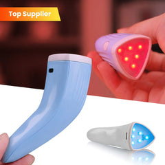 New RF UV Facial Led Red & Blue Acne Spot Treatment Home Use RF Beauty Wand Massager Face Light Therapy