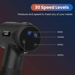 Sejoy 30 speeds Massage Gun Percussion Massager Fascia Gun Deep Tissue Muscle Vibrating Relax