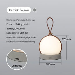 Bar Desktop Bedside Night Light New Creative Battery Charging Portable Table Light Camping Atmosphere Light