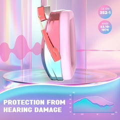 Fashionable Electroplated Earmuffs Kids Hearing protector Anti-noise Headphones For Autism children  Ear Defenders Toddlers Gift