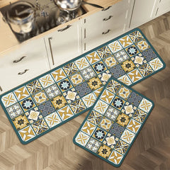 Kitchen Mat Absorbent Printed Kitchen Rugs Non-slip Area Mat Hallway Long Carpets for Living Room Bedroom Entrance Doormat Bath