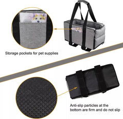 Pet Safety Booster Seat Central Car Seat for Cats Dogs Secure Safety Travel Seat For medium/Small Dog Cat Travel Bag