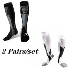 2/3/4 Pairs Compression Socks Knee High Sports Socks Medical Nursing Stockings Varicose Veins Socks Outdoor Cycling Socks