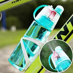 Large Capacity Straight Drink Cup Creative Portable Sports Water Bottle with Sprayer Cup High Capacity Climbing Cycling Gym