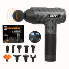 Sejoy 30 speeds Massage Gun Percussion Massager Fascia Gun Deep Tissue Muscle Vibrating Relax