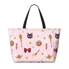 Sailor-Moon Large travel bag, waterproof beach bag, Pool, gym tote or camping bag