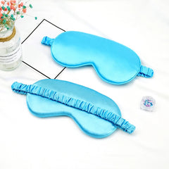 Imitated Silk Eye Patch Shading Sleep Eye Mask Eyepatch Travel Relax Cover Eyeshade Health Sleeping Shield Eye Care Tools