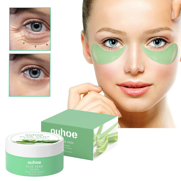 60 Pieces of Aloe Vera Collagen Eye Mask To Reduce Dark Circles and Eye Bags Moisturizing Eye Patch Eye Skin Care Products