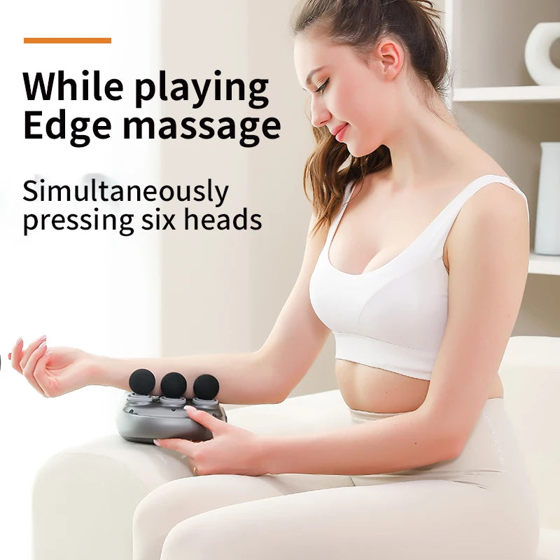 Whole body high frequency massager Muscle relaxation massager, 6 head and neck membrane massager 6 fascia gun