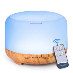 500ML Aromatherapy Oil Diffuser, Auto Shut Off (When Water Runs Out) Essential Oil Aroma Diffuser Humidifier for Home Office