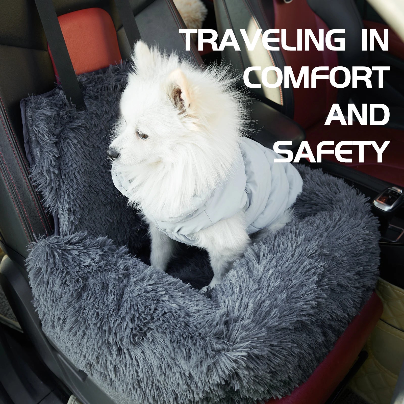 Pet Car Seat Dog Travel Multi-Functional Seat Kennel Portable Travel Bed Pets SUV Seat Carrier Bed Comfortable Dogs Car Seat