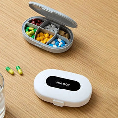 Mini Portable 6 Grids Pill Box Travel Medicine Organizer Container Sealed Tablets Storage Dispenser Box for outdoor indoor