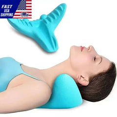 Neck And Shoulder Relaxer, Cervical Traction Device Acupressure Neck Shoulder Back Support Massage Pillow, Neck Stretcher Massag