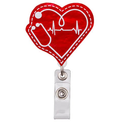 Lovely Cartoon Shiny PVC Medical Nurse Doctor Hospital Retractable Badge Reel Exhibition Name Card Holder Keychains Brooches