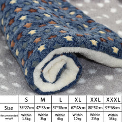 Cat Mat Flannel Cat Sleeping Mat Thickened Dog Cushion for Small Dog Winter Warm Cat Blanket Comfortable Dog Bed