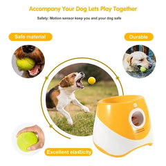 Ball Launcher Toy For Dogs Pet Products Dog Toys Keep Healthy Automatic Throw Pet 3 Distances Settings For Indoor Outdoor play