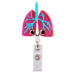 Lovely Cartoon Shiny PVC Medical Nurse Doctor Hospital Retractable Badge Reel Exhibition Name Card Holder Keychains Brooches