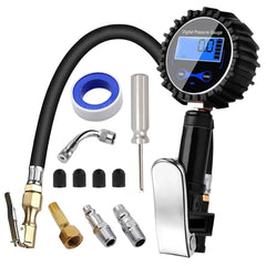 Tire Pressure Gauge LCD Digital Tyre Tester 3-200PSI Tire Pressure Monitor Test Accessories for Car Truck Vehicle Motorcycle