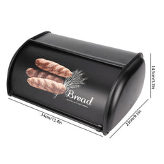 Bread Bin Bread Holder Large Capacity Stainless Steel Bread Box Holder Bin Container Kitchen Storage Organizer Bread Storage Box