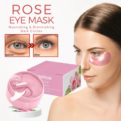 OUHOE 60pcs Rose Eye Mask Fades Fine Lines, Eye Bags, Dark Circles, Moisturizing, Moisturizing, Firming Eye Patch Care Eye Mask