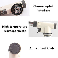 Adjustable Flame Gas Lighters Ignition Head with Reverse Use Kitchen Jet Blow Torch Lighter for BBQ Butane Lighter