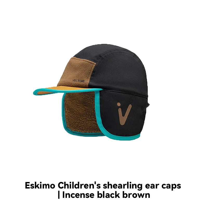 VECTOR Eskimo Children's Lamb Fleece Ear Protection Hat Is Cold Resistant Warm Soft and Skin Friendly with A Three-dimensional