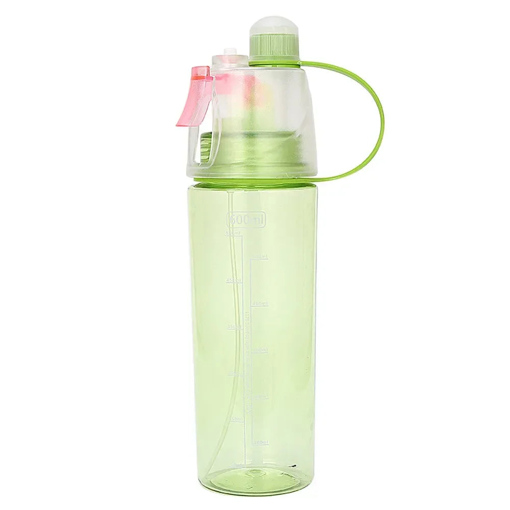 Large Capacity Straight Drink Cup Creative Portable Sports Water Bottle with Sprayer Cup High Capacity Climbing Cycling Gym