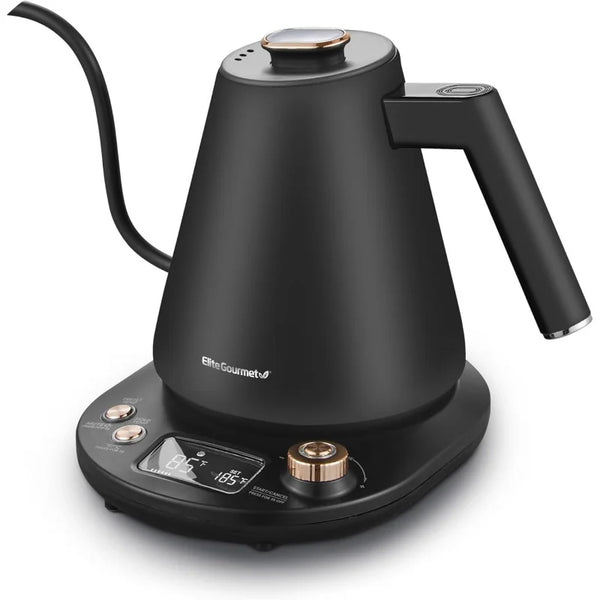 EKT3001 1L Digital #304 Stainless Steel Interior 1200W Kettle Pre-Programmed Temperatures, Keep Warm, Cordless, 360° Base, 90° G