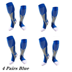 2/3/4 Pairs Compression Socks Knee High Sports Socks Medical Nursing Stockings Varicose Veins Socks Outdoor Cycling Socks