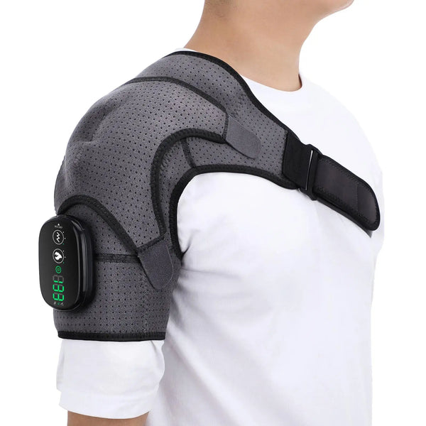 Heated Shoulder Wrap, Shoulder Heating Pads Massager, Electric Cordless Vibration Massage,Comfort Heated Shoulder Braces