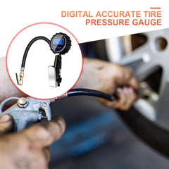 Tire Pressure Gauge LCD Digital Tyre Tester 3-200PSI Tire Pressure Monitor Test Accessories for Car Truck Vehicle Motorcycle