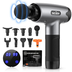 Sejoy 30 speeds Massage Gun Percussion Massager Fascia Gun Deep Tissue Muscle Vibrating Relax