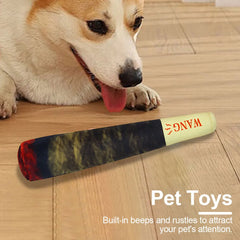 Interactive Dog Sound Toy Simulation Cigar Dog Chew Toy Bite Resistant Cigarettes Plush Toy Funny Squeaky Green Stick Pet Toys