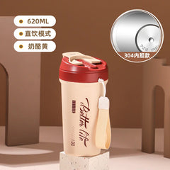 304 double-layer stainless steel thermos cup high color value car coffee cup portable accompanying daily Cup direct drinking cup