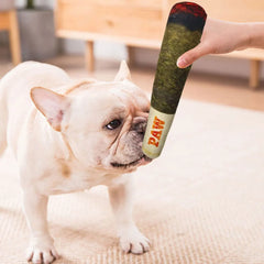 Interactive Dog Sound Toy Simulation Cigar Dog Chew Toy Bite Resistant Cigarettes Plush Toy Funny Squeaky Green Stick Pet Toys