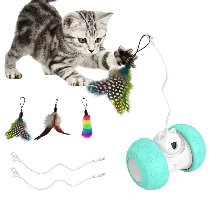 ATUBAN Automatic Cat Toys Interactive for Indoor Cats,Electric Robotic Kitten Toy for Cat Exercise Chasing Hunting,Pet Smart Toy