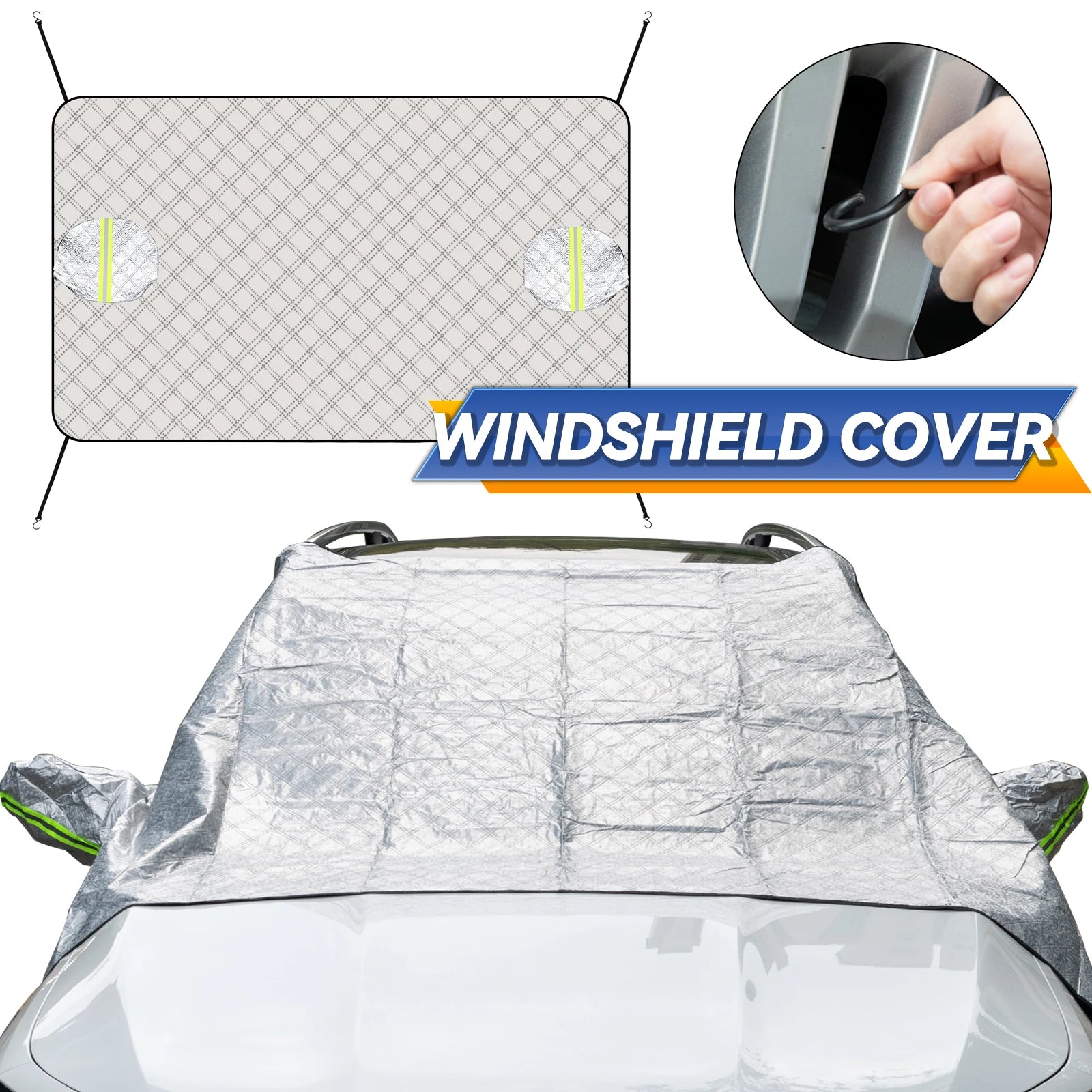 Car Snow Cover Car Cover Windshield Sunshade Winter Waterproof Anti Ice Frost Auto Protector Winter Automobiles Exterior Cover