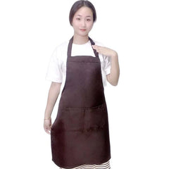 Custom Design Brand Logo Black Unisex Waiter Cooking Restaurant Pocket Printing Adjustable Hanging Neck Men Aprons for Woman