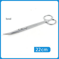 Stainless steel medical scissors Surgical instruments elbow pointed large eye nurse suture removal scissors