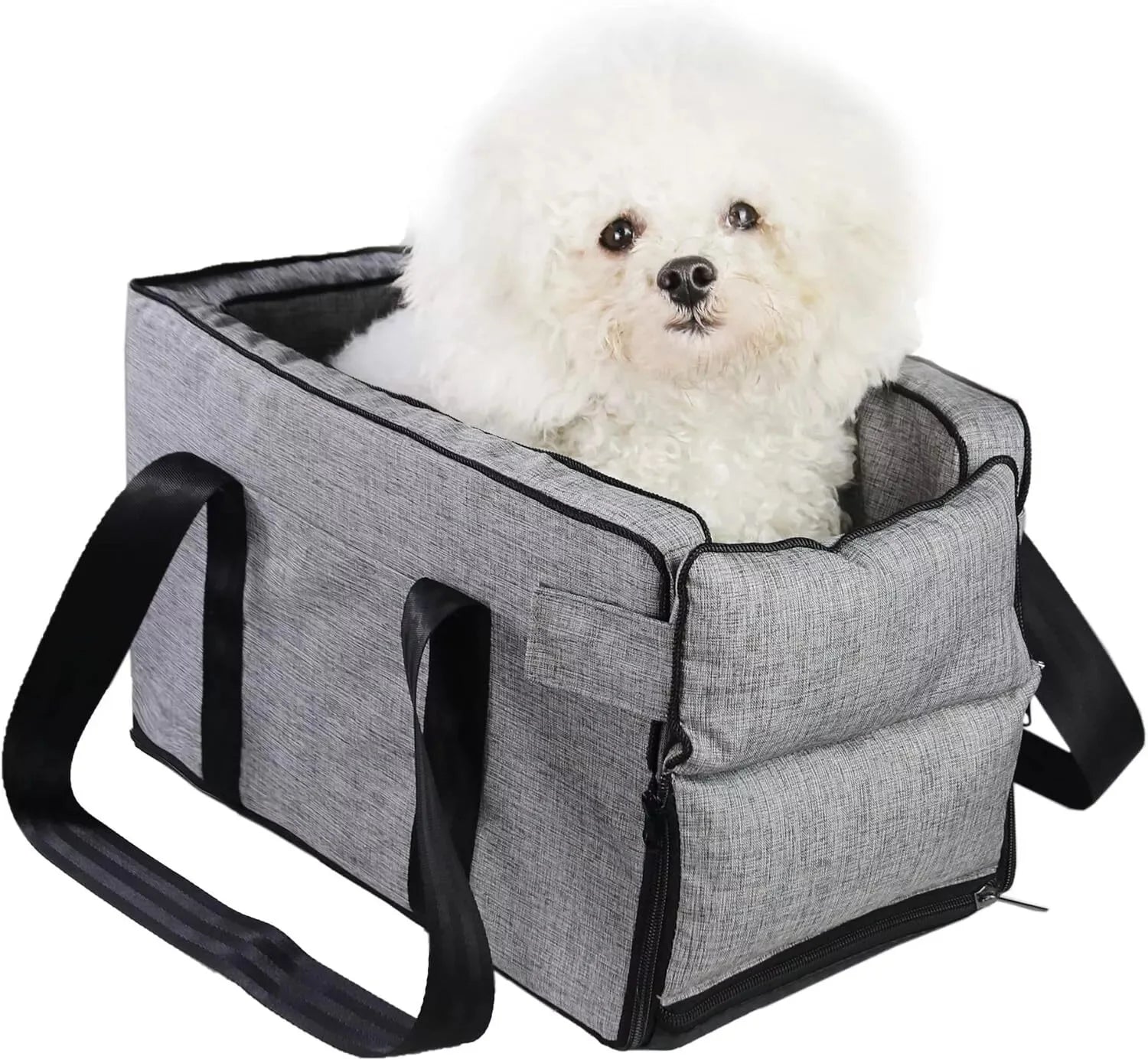 Pet Safety Booster Seat Central Car Seat for Cats Dogs Secure Safety Travel Seat For medium/Small Dog Cat Travel Bag